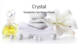  Presentation with forced treatment - PPT theme having spa treatment isolated on white background and a white colored foreground