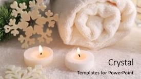  Presentation with christmas borders grunge border decoration - Slide deck having spa treatment with christmas decorations background and a lemonade colored foreground