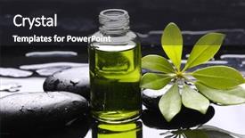  Presentation with treatment - Beautiful PPT theme featuring spa treatment backdrop and a  colored foreground