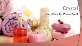  Presentation with spa - Cool new presentation theme with spa-treatments-isolated-on-white backdrop and a white colored foreground
