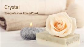  Presentation with weird spa - Theme enhanced with spa treatments on light background background and a  colored foreground