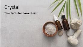  Presentation with weird spa - Presentation theme enhanced with spa treatments set on gray background and a light gray colored foreground