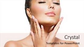  Presentation with indian woman face beauty - PPT layouts enhanced with beauty portrait beautiful spa woman background and a lemonade colored foreground