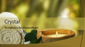  Presentation with spa espiritual - PPT layouts with spa background and a yellow colored foreground