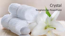  Presentation with spa espiritual - Colorful PPT theme enhanced with spa backdrop and a light gray colored foreground