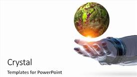  Presentation with earth day - Amazing presentation theme having space backgrounds - earth day concept mixed media backdrop and a white colored foreground