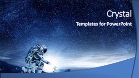  Presentation with life - Slides having space colony - there is life on moon background and a navy blue colored foreground