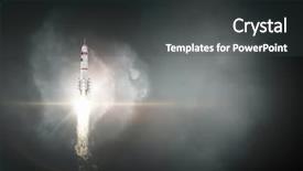  Presentation with exploration - Slides featuring space exploration background mixed media background and a dark gray colored foreground