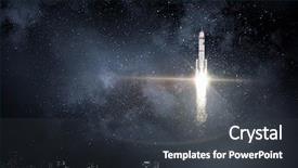  Presentation with exploration - Audience pleasing slide deck consisting of space exploration background mixed media backdrop and a dark gray colored foreground