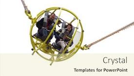  Presentation with amusement park - Cool new PPT layouts with space-flight-imitation-side-show backdrop and a  colored foreground