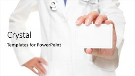  Presentation with medical business - PPT theme having space for text or design background and a white colored foreground
