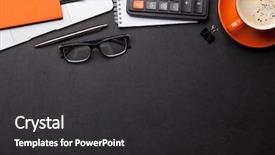  Presentation with goal - PPT theme enhanced with space for your goal background and a dark gray colored foreground