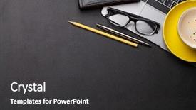  Presentation with goal - Beautiful PPT theme featuring space for your goal backdrop and a dark gray colored foreground