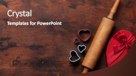  Presentation with greeting card - Slides featuring space for your greetings flat background and a tawny brown colored foreground