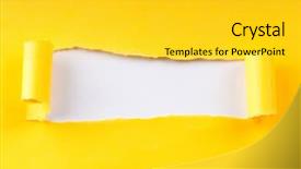 Presentation with scroll paper - Presentation design with space for your message background and a yellow colored foreground