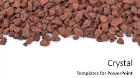  Presentation with iron - Slide deck enhanced with man using a virtual reality background and a light gray colored foreground.