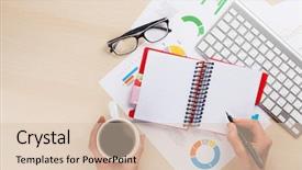  Presentation with analytics - Audience pleasing PPT theme consisting of space for your text backdrop and a  colored foreground