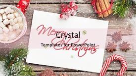  Presentation with christmas card - Amazing slides having space for your xmas wish backdrop and a lemonade colored foreground