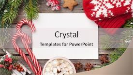  Presentation with christmas card - Presentation theme enhanced with space for your xmas wish background and a lemonade colored foreground