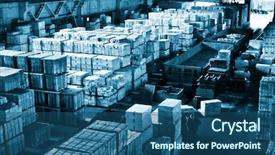  Presentation with storage - Amazing presentation theme having space hosting a finished-products backdrop and a ocean colored foreground