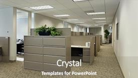  Presentation with space - PPT layouts featuring space in office building background and a gray colored foreground