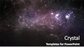  Presentation with night sky - Audience pleasing slide deck consisting of space stars - beautiful night sky elements backdrop and a dark gray colored foreground