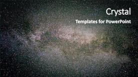  Presentation with night sky - Cool new presentation theme with space stars - night sky full of star backdrop and a wine colored foreground