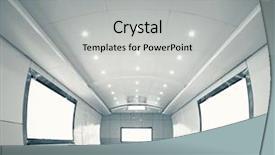  Presentation with station - Slide deck enhanced with australia country union jack flag background and a ocean colored foreground