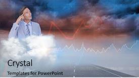  Presentation with digital image - PPT layouts featuring space technologies abstract horizon space technologies - digital composite of digital composite background and a light blue colored foreground