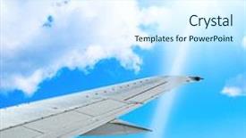  Presentation with flight - PPT theme having space technologies abstract horizon space technologies - flight background and a  colored foreground