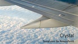  Presentation with marijuana plane canada - Slide set having space technologies abstract horizon space technologies - plane wing background and a  colored foreground