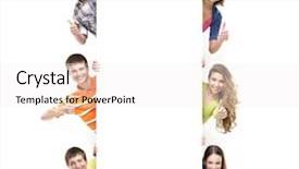  Presentation with teenagers - Audience pleasing presentation consisting of space to put any text backdrop and a sky blue colored foreground