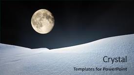  Presentation with snow - Presentation enhanced with space travel - snow hills composition of nature background and a light blue colored foreground