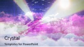  Presentation with space vortex - Beautiful theme featuring space vortex - composite image of sphere backdrop and a lavender colored foreground