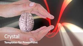  Presentation with space vortex - Amazing theme having space vortex - digital composite of brain backdrop and a coral colored foreground