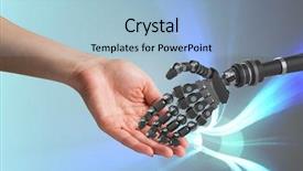  Presentation with space vortex - Audience pleasing PPT layouts consisting of space vortex - digital composite of human backdrop and a light blue colored foreground