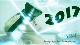  Presentation with space vortex - Presentation theme having space vortex - digital image of new year background and a cool aqua colored foreground