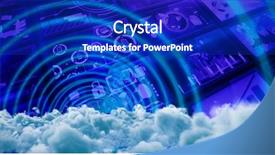  Presentation with storm clouds - Amazing slide deck having space vortex - digitally generated image of dark backdrop and a royal blue colored foreground