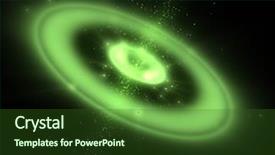  Presentation with galaxy - Cool new presentation theme with space vortex - green galaxy background backdrop and a  colored foreground