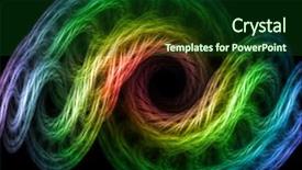  Presentation with space vortex - Beautiful PPT theme featuring space vortex - multicolored abstraction very detailed 16 backdrop and a forest green colored foreground