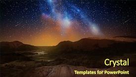  Presentation with shooting star - PPT layouts with space with shooting star background and a wine colored foreground