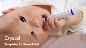  Presentation with rocket - Cool new presentation with spacefight - asian baby play with rocket backdrop and a  colored foreground