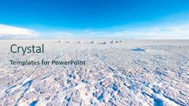  Presentation with sunshine - Colorful slides enhanced with spacious area with sault bank backdrop and a light blue colored foreground