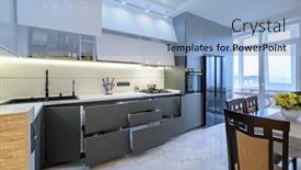  Presentation with dark grey - Colorful presentation enhanced with spacious-luxury-white-and-dark backdrop and a light blue colored foreground