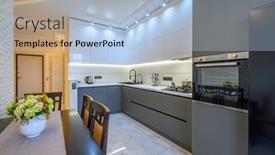  Presentation with dark grey - Presentation featuring spacious-luxury-white-and-dark background and a light blue colored foreground