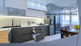  Presentation with dark grey - Amazing slide deck having spacious-luxury-white-and-dark backdrop and a light blue colored foreground