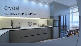  Presentation with dark grey - Audience pleasing presentation theme consisting of spacious-luxury-white-and-dark backdrop and a light blue colored foreground