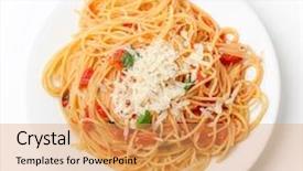  Presentation with pasta sauce - Cool new PPT theme with spaghetti al pomodoro one backdrop and a yellow colored foreground