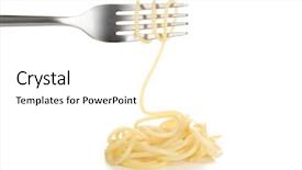  Presentation with blank whiteboard isolated on white - Slide set having spaghetti rolled on fork isolated background and a white colored foreground