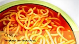  Presentation with spaghetti - Amazing presentation having spaghetti backdrop and a yellow colored foreground